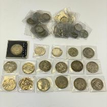 A large collection of British Silver Coinage and a 1902 O Silver Morgan Dollar Including 13