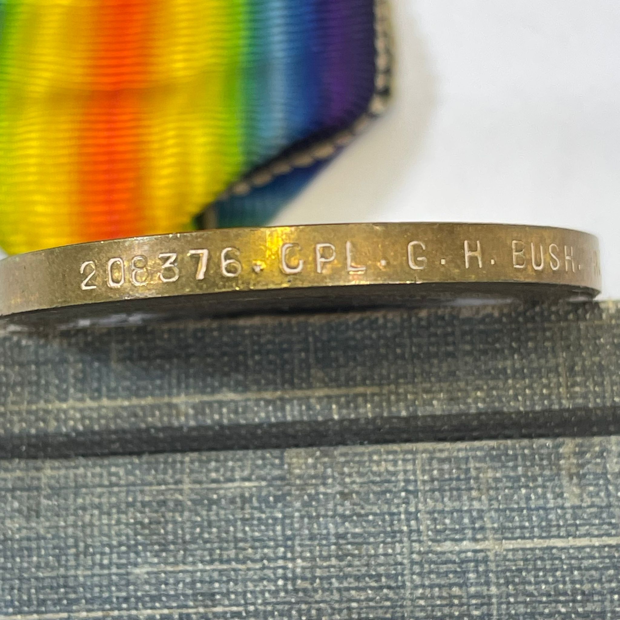 WWI medal trio awarded to G H Bush BRCS & Ost JJ / 20837 CPL GH Bush RAF along with a wartime diary, - Image 5 of 14