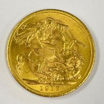 Australia, George V 1912 Melbourne Mint Gold Full Sovereign