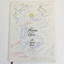 Signed Phantom of the opera programme - cast signatures