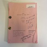 Friends Scripts signed by producer Wil Calhoun. " The one with Ross's Wedding" parts 1 & 2  " The