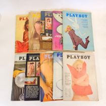 Collection of 10 Playboy Magazines from 1969-1971