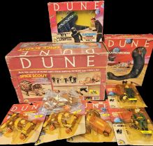 Collection of 9 LJN Dune 1984 Figures, including:- - Paul Atreides - Spice Scout - Sand Worm - Laser