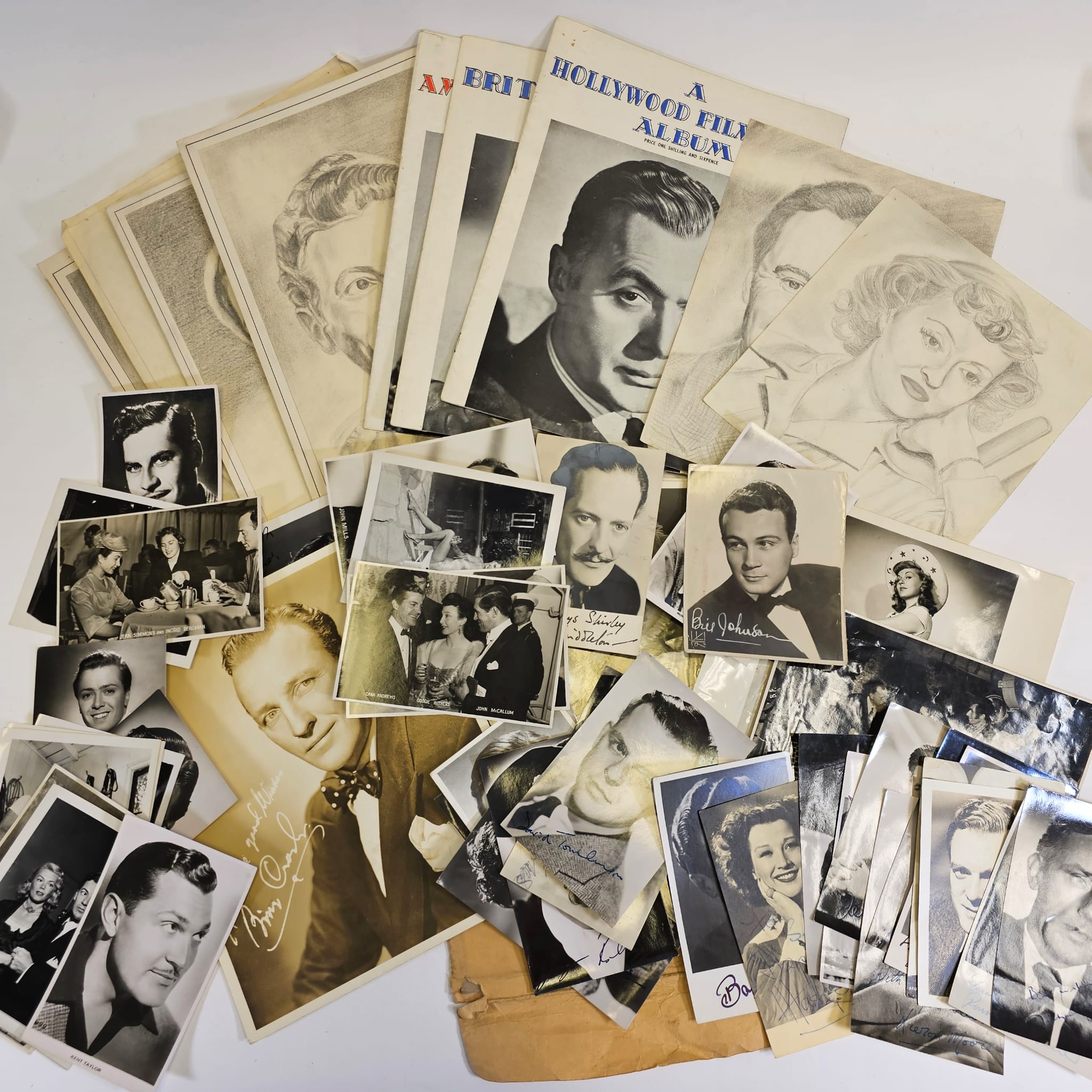 ***RE-OFFER 3 MAY HANSON ROSS AUCTION - REVISED ESTIMATE £50-100*** A collection of film star