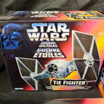 4 boxed Star Wars Kenner Figures to include:- - Tie Fighter - Imperial AT-ST - 2 Snow Speeders