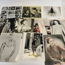 Collection of Approximately 54 photographs of Actresses, Film Stills, Lobby cards etc, Including