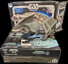 3 boxed El Star Wars figures including:- - A Hasbro Millennium Falcon - Kenner Tie Fighter, Kenner