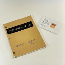 Episode 2, season 2 of Friends script issued and used by Lisa Kudrow with Certificate of