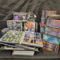 5 Albums of collectors Topps cards and various DVDs and games including:- - Stars Wars Galaxy (