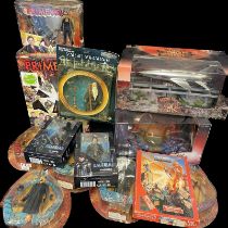 Collection of 14 boxed figures to include:- - Lord of the Rings - Farscape - Valerian - Primeval -