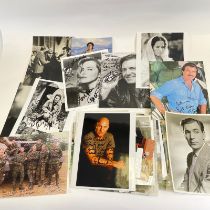 Film Memorabilia An collection of photographs of Film stars and film crew with many signed ,