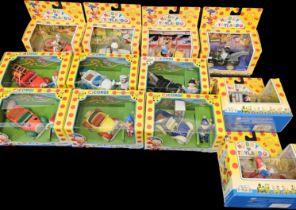 Collection of 12 boxed Noddy Cars and Figures, including Corgi