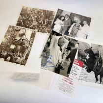 Film Memorabilia Two crew star wars photos, a signed Morgan Freeman Robin Hood photograph, A view to