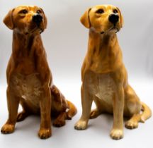 2 Beswick Fireside Labradors