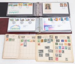 Collection of Stamps in Large Crate , With extensive collection of GB Covers , Packets old albums ,