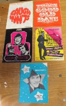 A collection of mid 20th Century north/south pier entertainment program of Blackpool along with