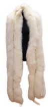 A white double-tailed triple Arctic Fox fur, pre-1938, worn by Jessie Matthews (1907-81) 'The