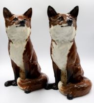 2 Beswick Fireside Foxes