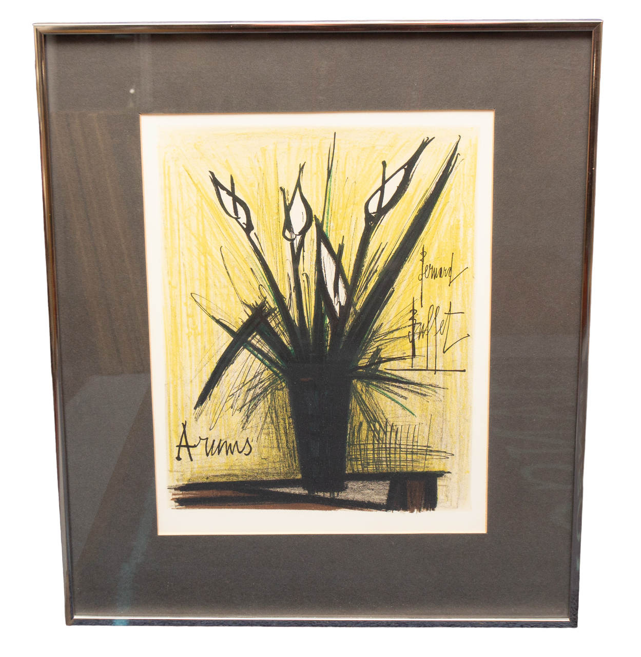 Bernard Buffet: a lithograph entitled 'Arums', published in the 1960s, from an edition of 200. - Bild 2 aus 3