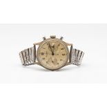 A gentlemans 1950's  Leonidas17 jewel wristwatch, comprising a silvered dial with Arabic indices,