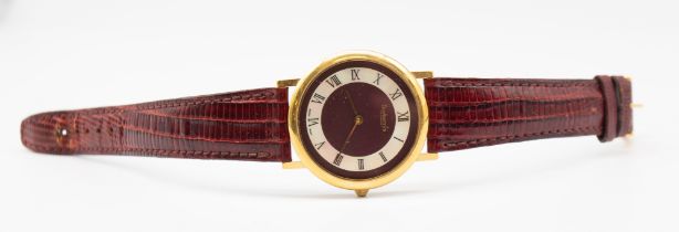 A ladies vintage Burberry's gold-plated quartz wristwatch, comprising a signed tone tone dial