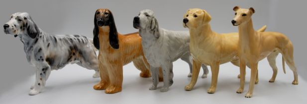Small collection of Beswick dogs