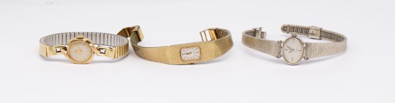 Tudor- a ladies Tudor Royal 9ct gold wristwatches, comprising  round cream dial with applied gilt