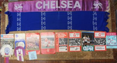 Football: A collection of nine 1970s football programmes, together with an England and a Chelsea