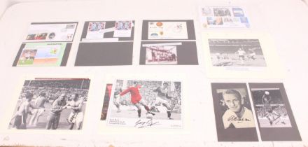 England: A collection of assorted signed memorabilia from various members of the 1966 World Cup