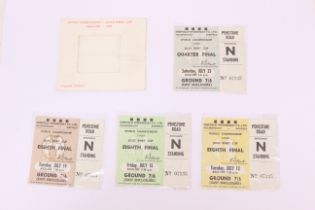 World Cup: A collection of four 1966 World Cup tickets from games played at Hillsborough to