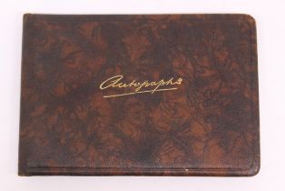 Autographs: An autograph album containing signatures of players from various football clubs, dated