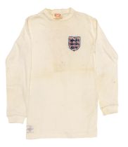England: A Mexico v. England, 1st June 1969, match worn white aertex England shirt. Worn by