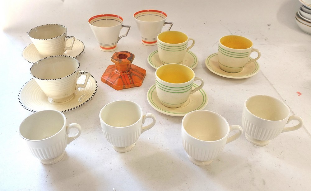 A large collection of Deco and 1950's tea and coffee wares. as well as plates and jugs etc To - Image 11 of 14