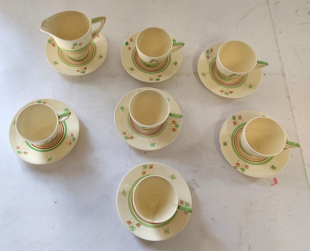 A large collection of Deco and 1950's tea and coffee wares. as well as plates and jugs etc To - Image 5 of 14