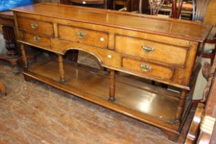 George III style sideboard, no back stand/mirror present and some small staining to rear as in