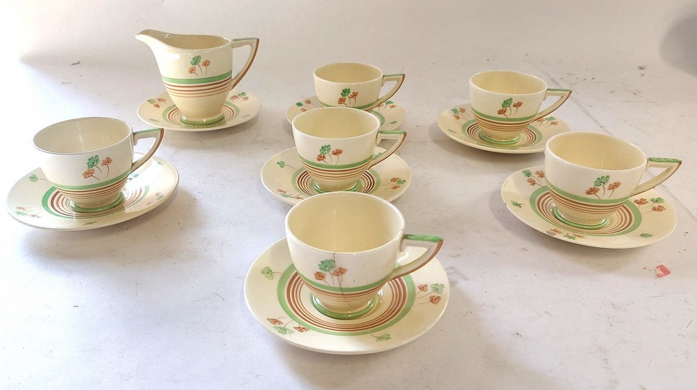 A large collection of Deco and 1950's tea and coffee wares. as well as plates and jugs etc To - Image 4 of 14