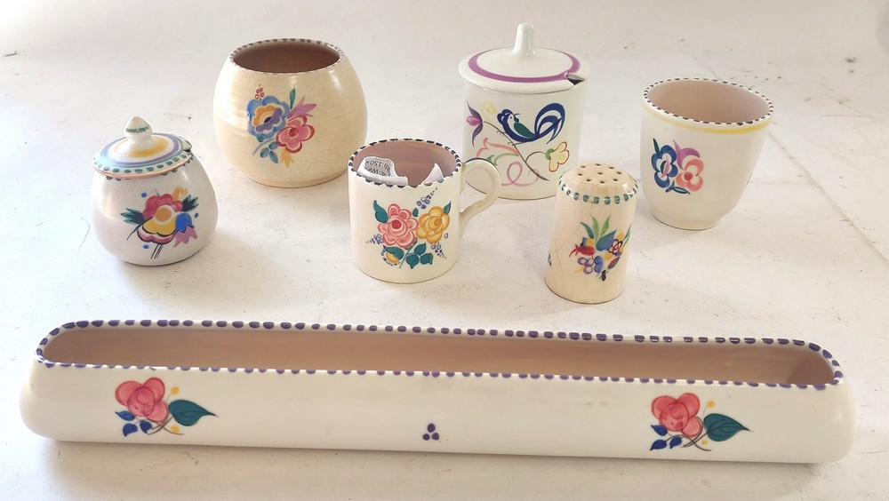 A large collection of Deco and 1950's tea and coffee wares. as well as plates and jugs etc To - Image 8 of 14