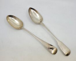 A George IV silver fiddle pattern basting spoon, by John, Henry & Charles Lias, London 1825,