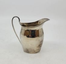A silver cream jug, by S Blanckensee & Son Ltd, Birmingham 1918, in the neo-classical taste, with