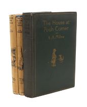 MILNE, A. A. The House at Pooh Corner, first Canadian edition, first issue, Toronto: McClelland &