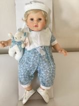 Vintage Pauline Bjoness Jacobsen Beautiful doll artist Vinyl baby doll Michael-all original with