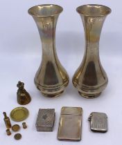 Selection of Sterling Silver items and miscellaneous items.  To include a pair of Sterling Silver