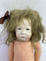 Christine Adams tiny tots Vintage cloth rarer Series J child doll no 13   rare slimmer older child