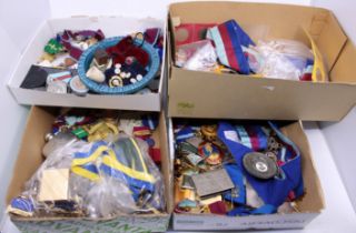 4 Boxes of Masonic Jewels/ Medals