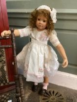 34’ Large designer Artist doll vintage with all original clothing hair , inset glass eyes like a