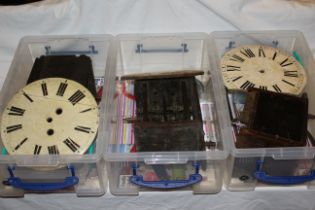 3 x Postmans wall clocks for spares or repair, these have not been checked and therefore all parts