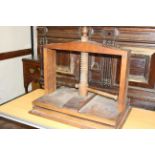 19th Century wooden book/linen press 65cm h x 65cm w x 49cm d