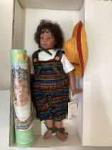 The Great American doll company large boxed as sold vinyl c 28” boy doll in original clothes