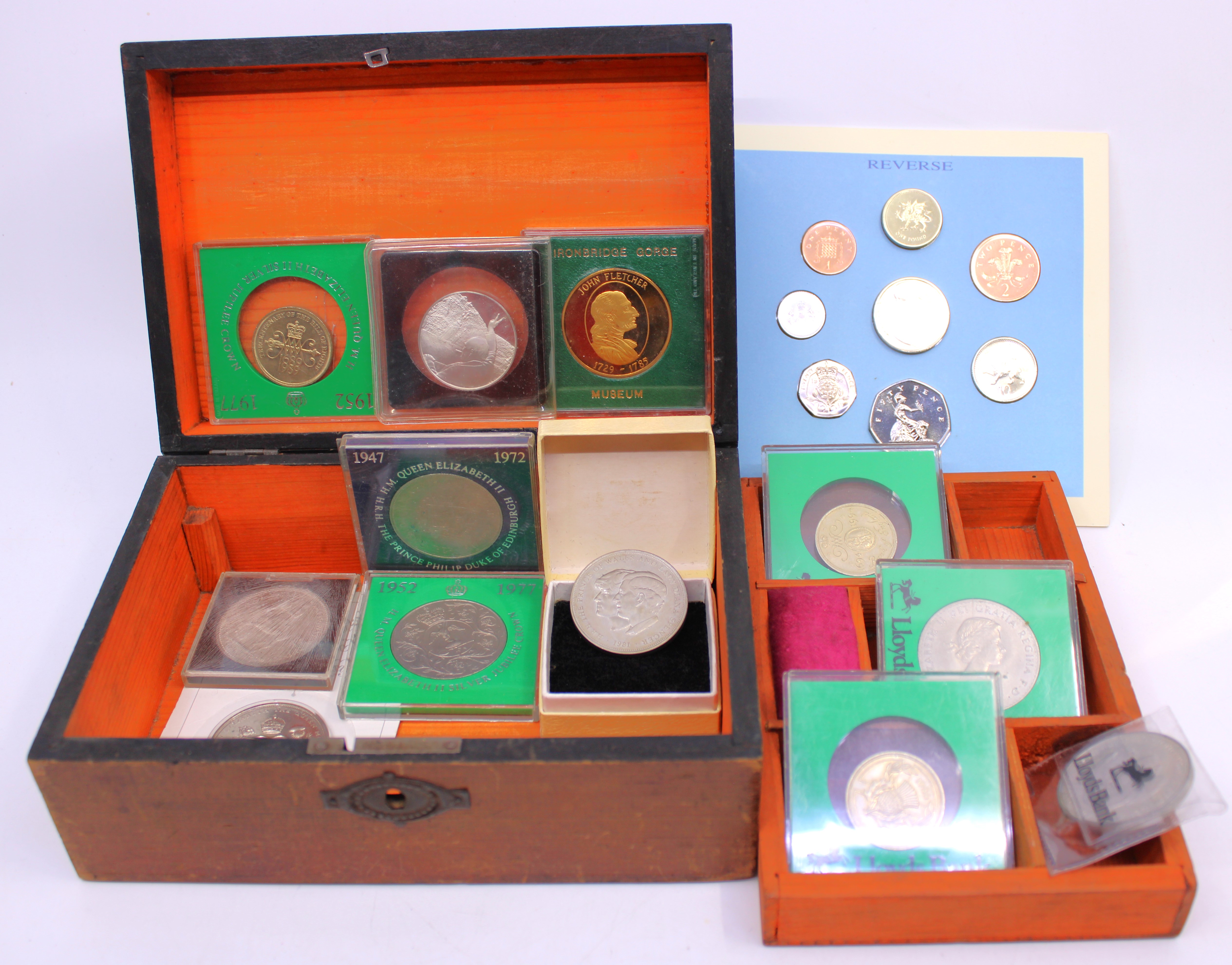 Collection of Coins.  To include a Silver Winston Churchill VE Day Coin,