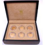 Limited Edition of 250 Worldwide Royal Mint 2004 Golden Age of Steam £25 Gold Proof 6 Coin Set